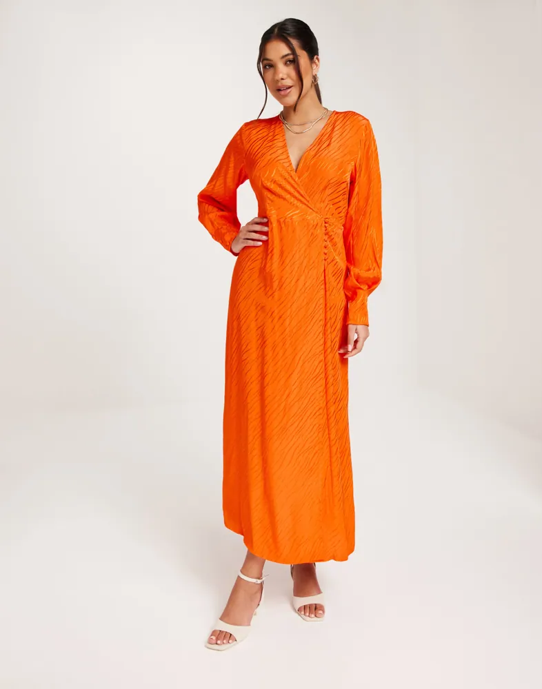 selected femme silk dress Selected Femme Structured Long Dress In Yellow