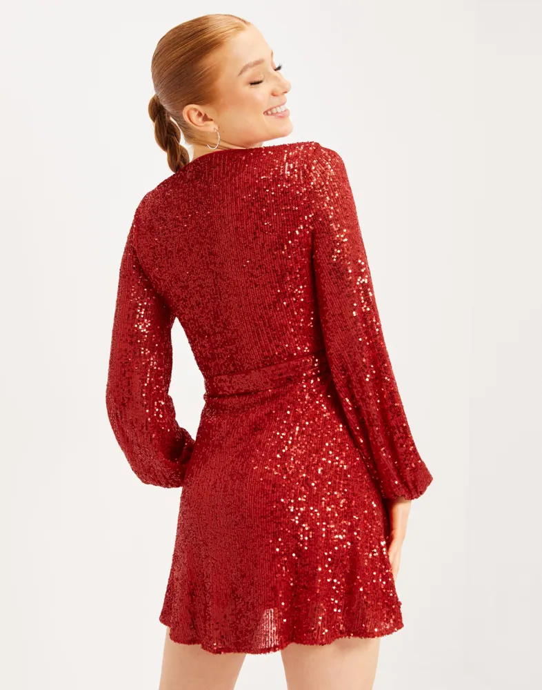 bardot sequin bellissa dress Bardot