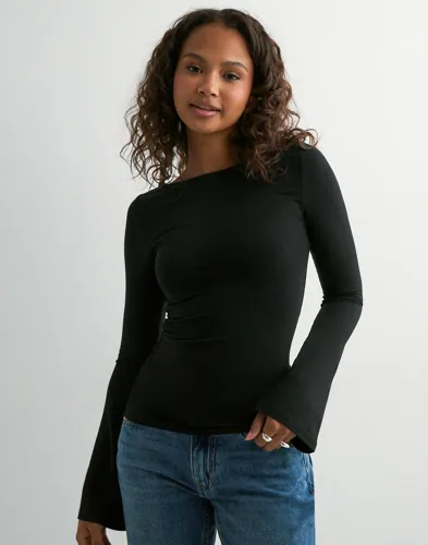 Nelly Ultra Soft Boat Neck Top långärmade t-shirt dam – bild 2