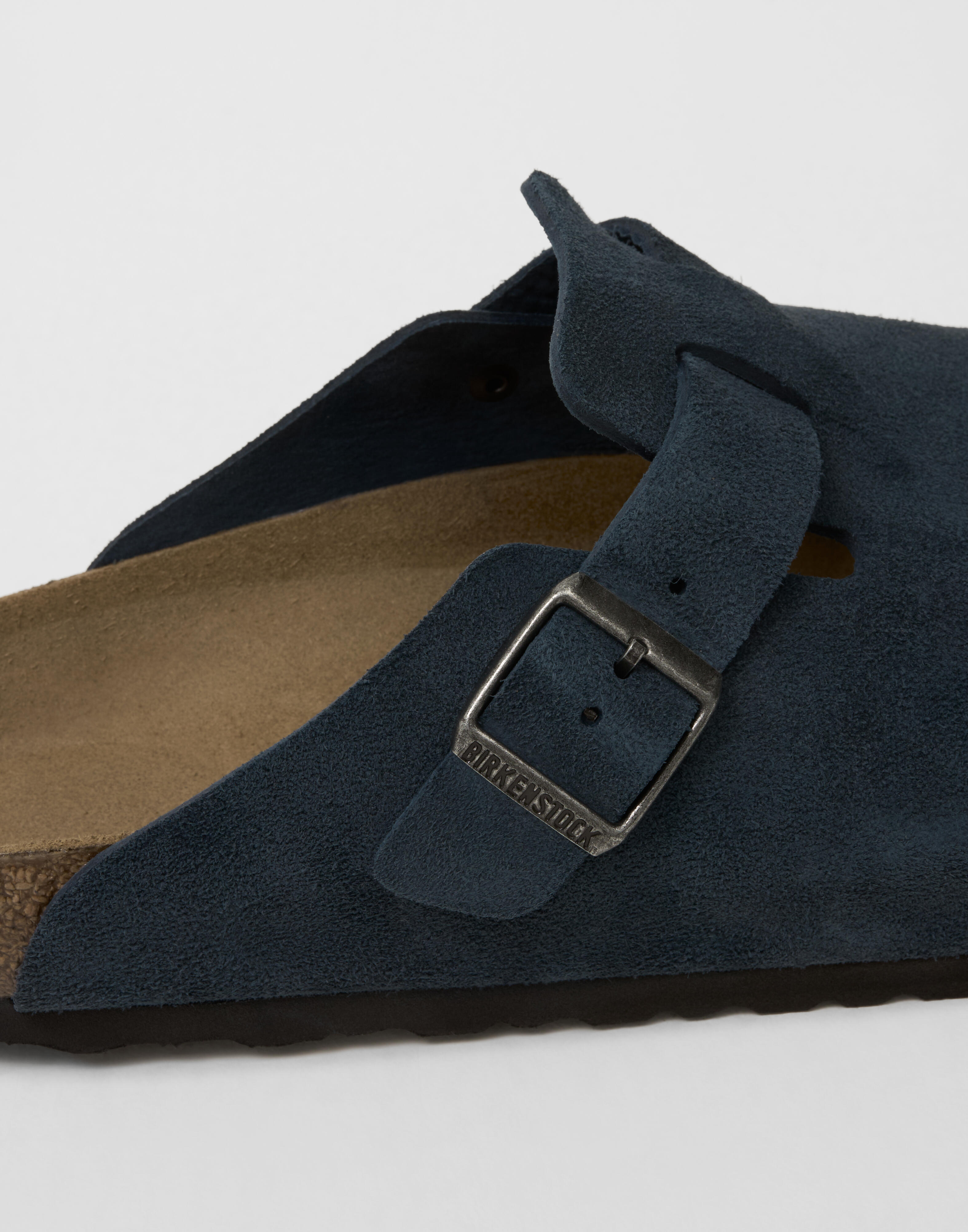 Buy Birkenstock Boston Suede Leather - Navy | NLYMAN