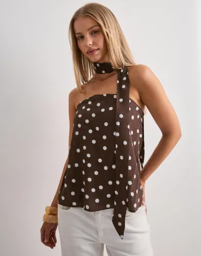 Vero Moda - Ruskea - Vmelisa Scarf Tube Top Wvn