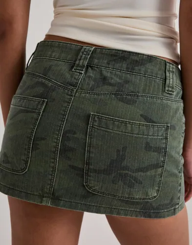Nelly Mini Pattern Jeans Skirt dam – bild 3