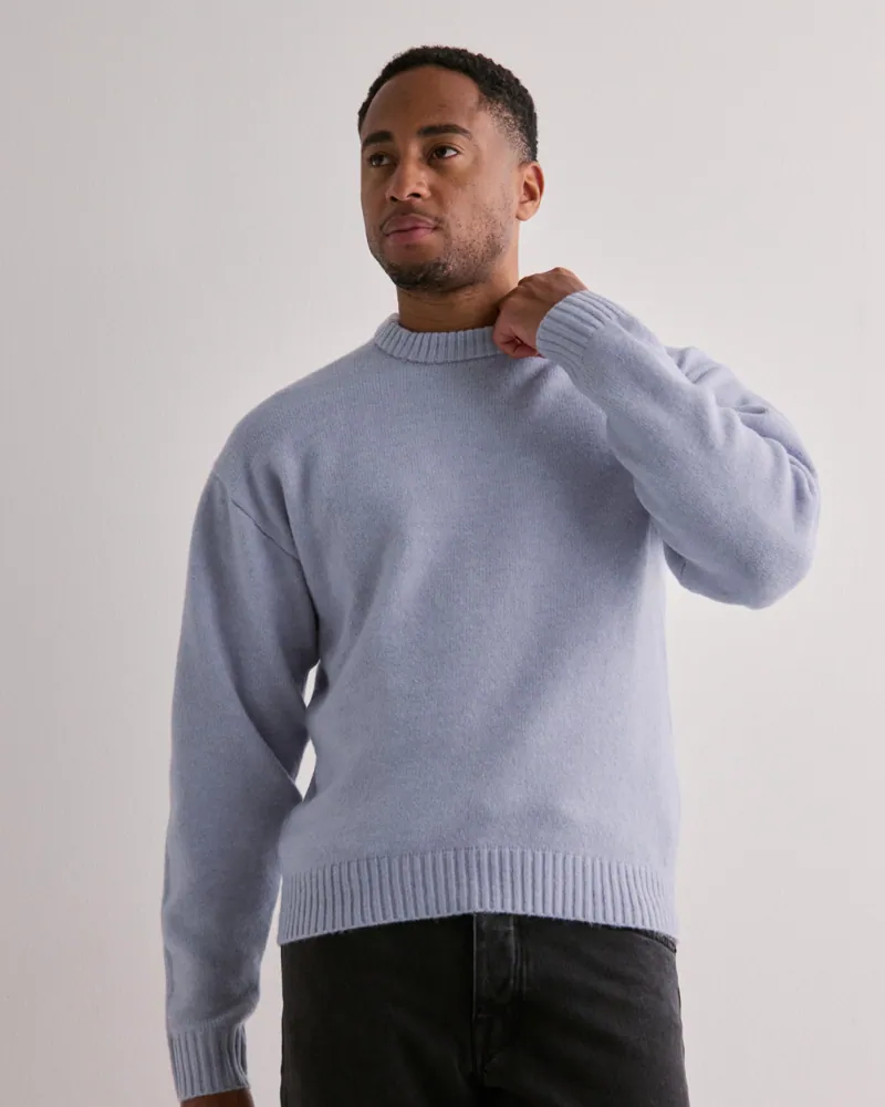 Buy Jack Jones JOROLLIE KNIT CREW NECK SN Cosmic Sky NLYMAN