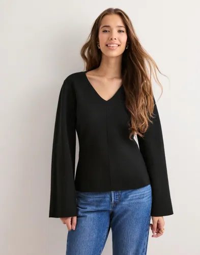 Only - Sort - Onlviola Ls Fit V-Neck Knt