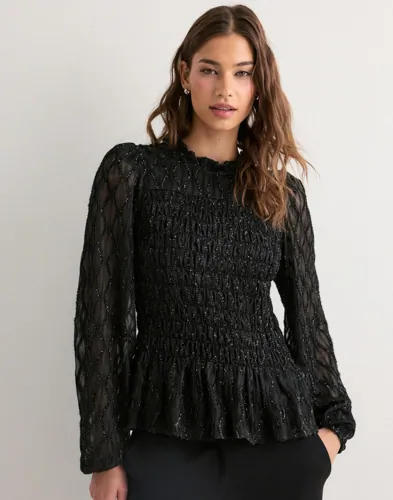VERO MODA Awnolita Ls High Neck Smock Top blusar dam – bild 2