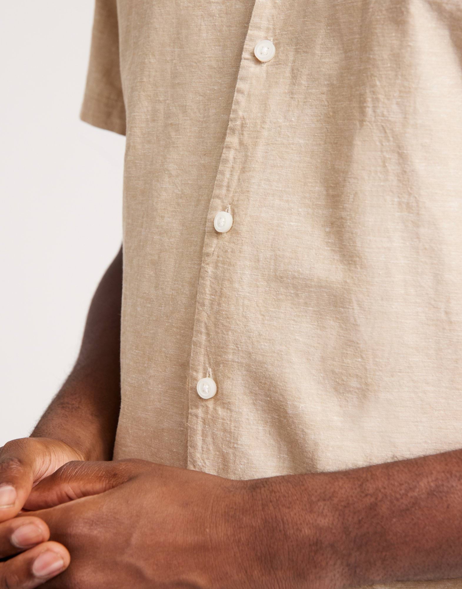 SLHREGNEW-LINEN SHIRT SS RESORT W