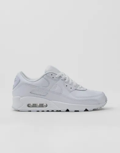 Vit Nike Air Max 90 LTR låg sneaker i läder med synlig Air-dämpning