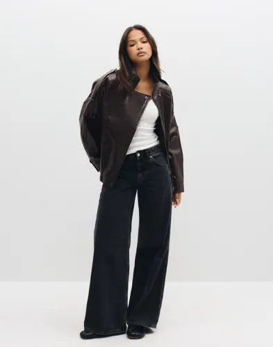 VERO MODA Vmcallie Ls Pu Bomber Jacket Exp bomberjackor dam – bild 2