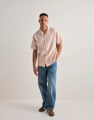 JACK & JONES Jormontauk Crochet Shirt Ss SA26 Ln Mönstrade skjortor herr – bild 3