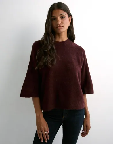 Only - Rød - Onlsimoni 3/4 Pullover Knt Noos