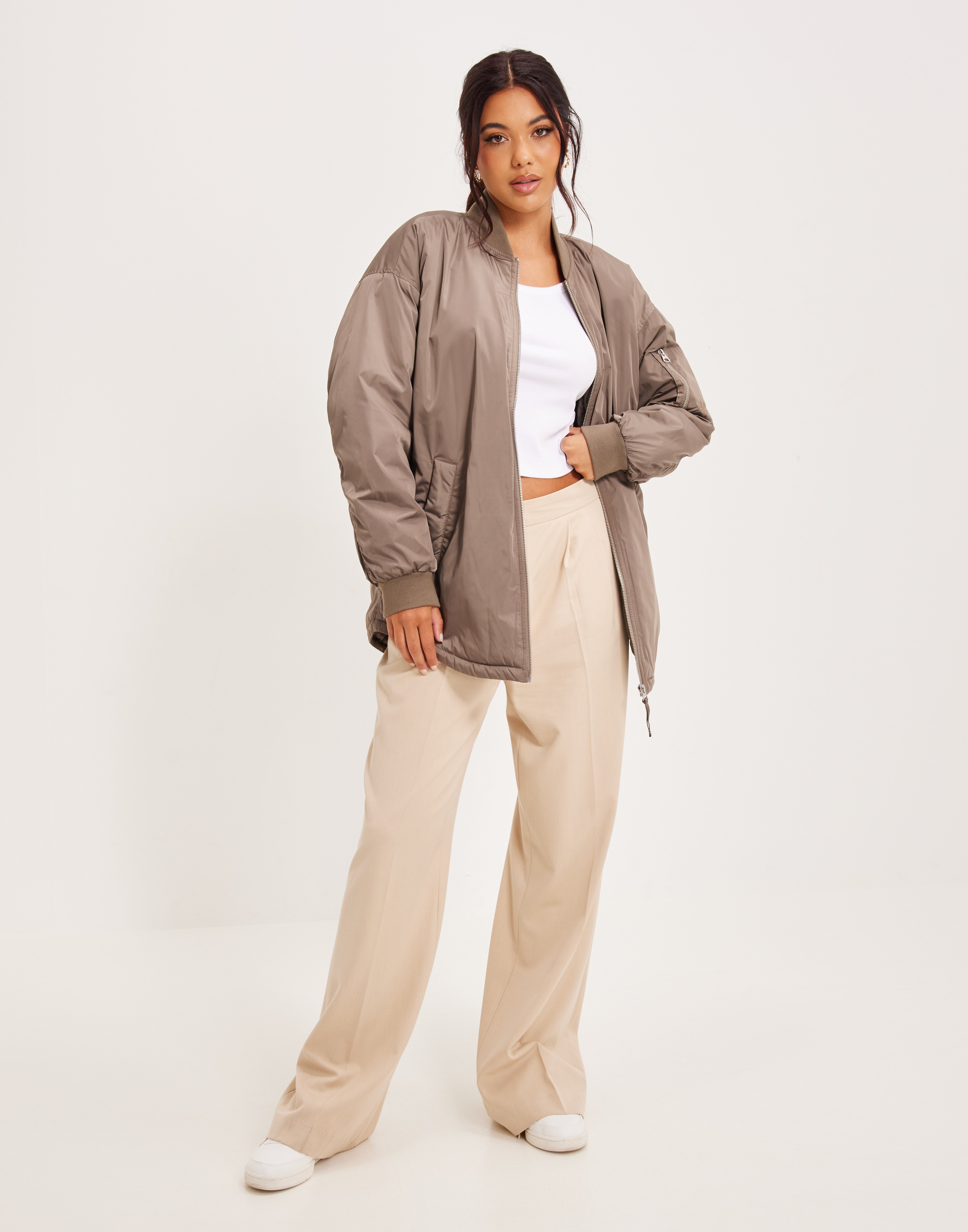 Buy JJXX JXAMPLE BOMBER JACKET SN - Mushroom | Nelly.com