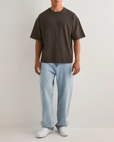 Que Sera Sera Boxy Blank Tee Oversized t-shirts t-shirts - bas herr – bild 2