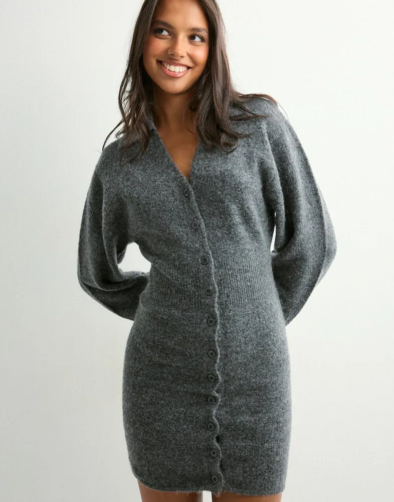 distressed knit sweater dress Hot Pink Loose Sweater