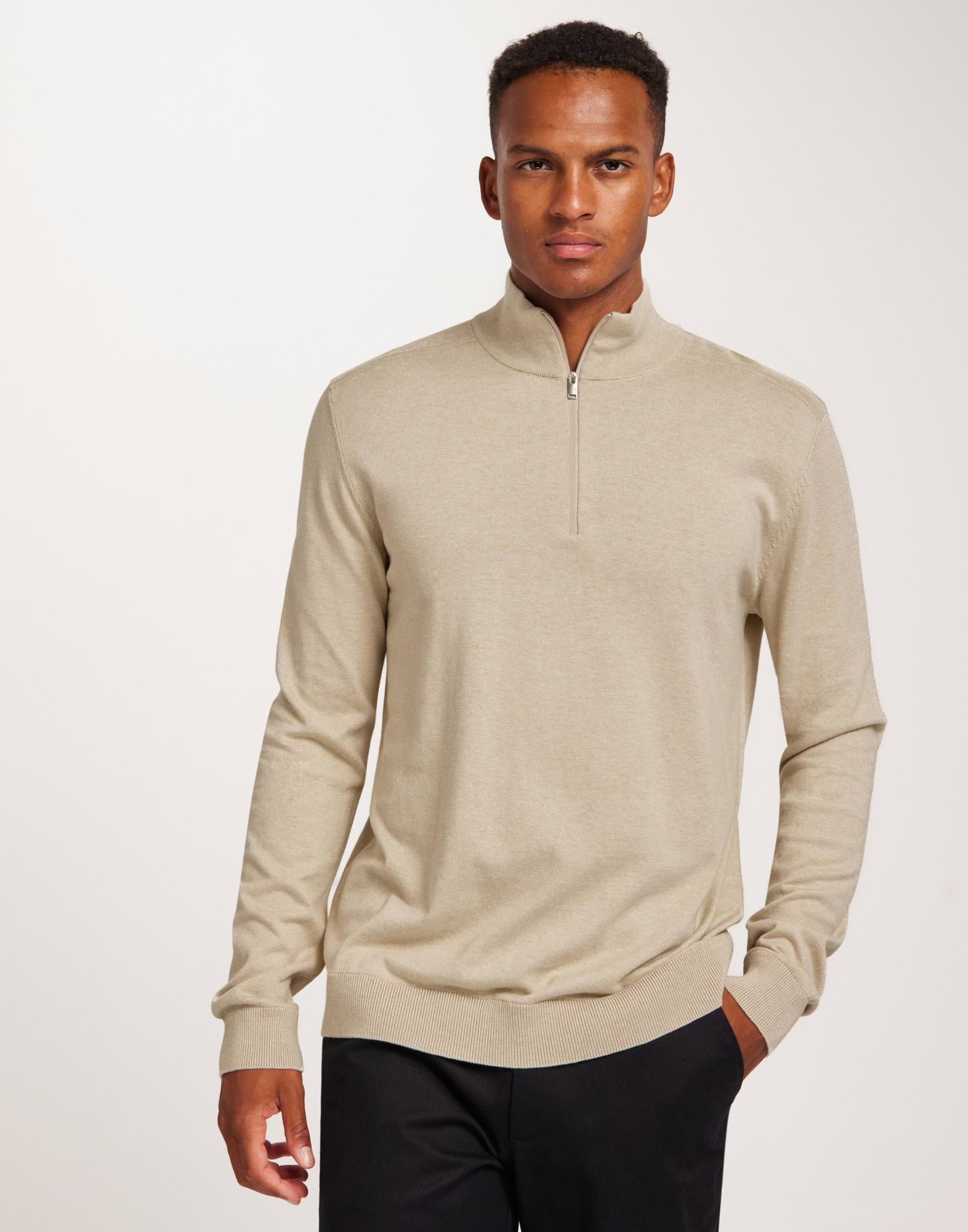 SLHBERG HALF ZIP CARDIGAN NOOS