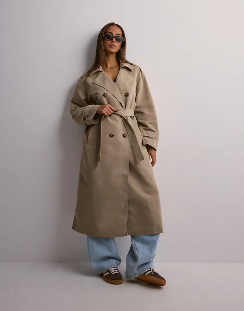 Merle Vero Moda Long Trench Coat VMCHLOE LONG TRENCHCOAT GA NOOS