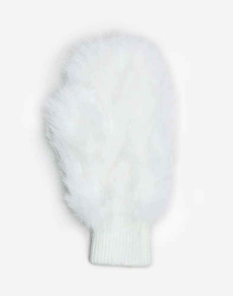 Nelly Faux Fur Mittens handskar & vantar dam – bild 3