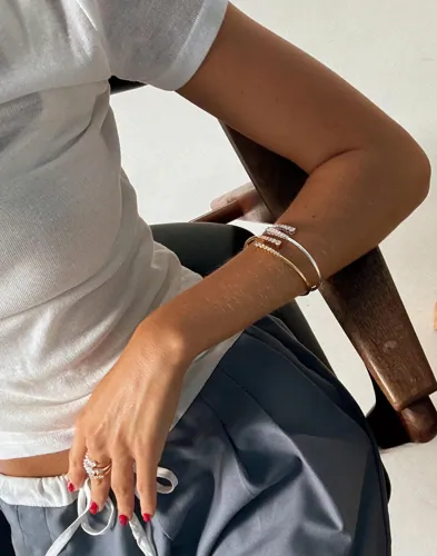 Muli Collection - Sølv - Aurora Bangle Bracelet