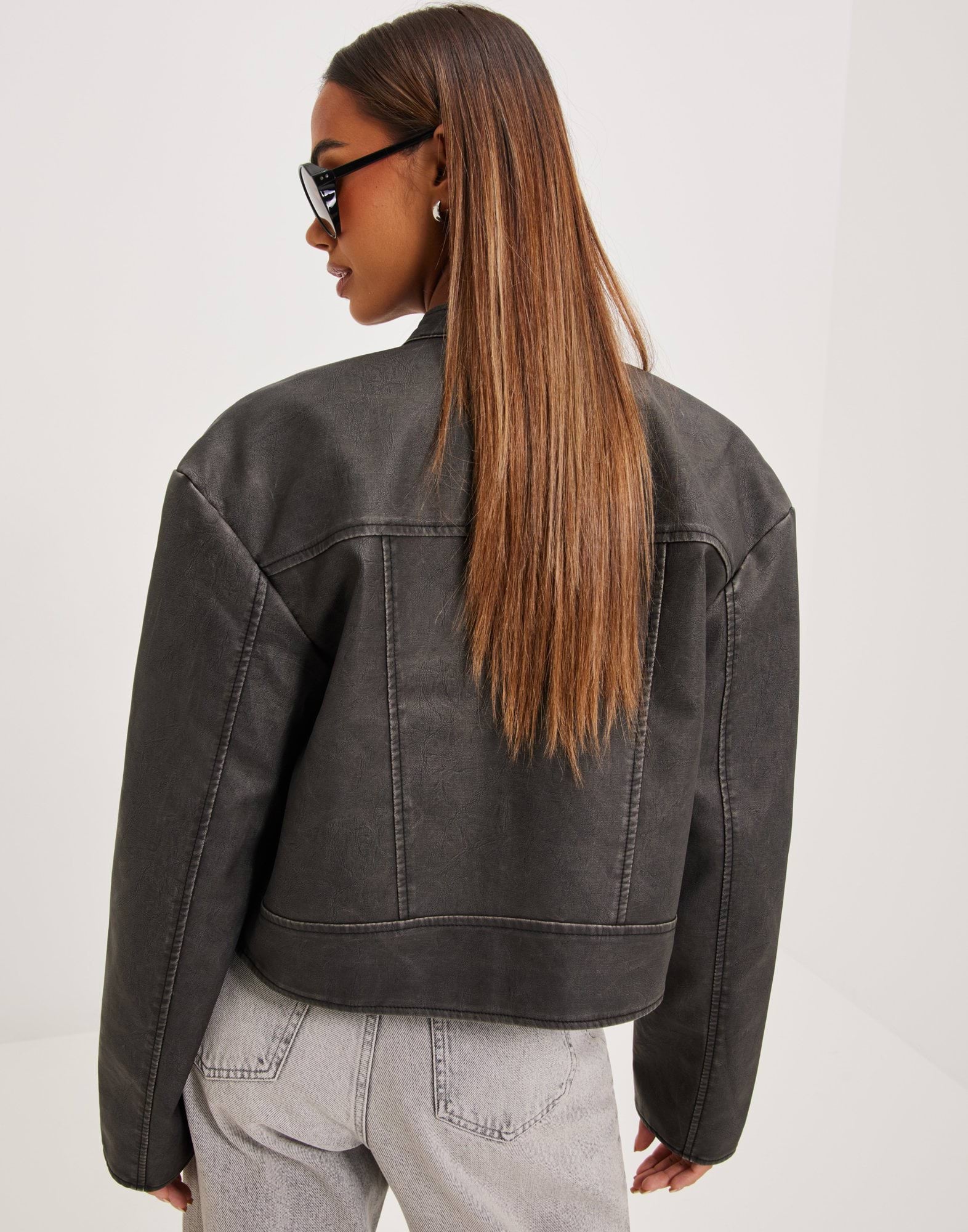 Vintage PU Biker Jacket