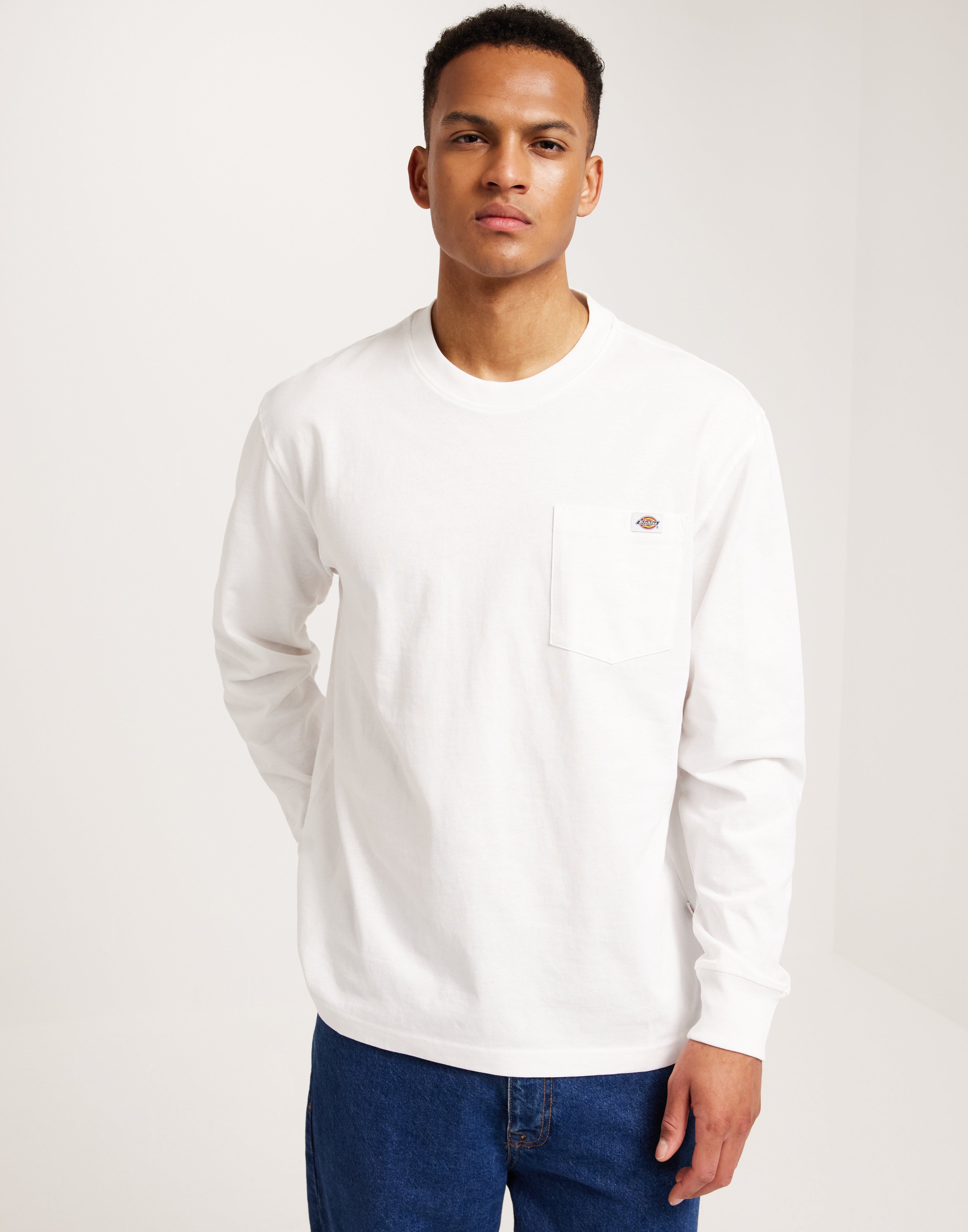 Dickies Luray Pocket Tee Ls Langærmede t-shirts Hvid