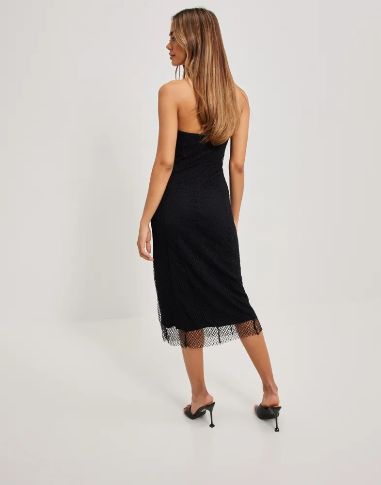 helmut lang mesh dress Helmut Lang Scribble Twisted Dress