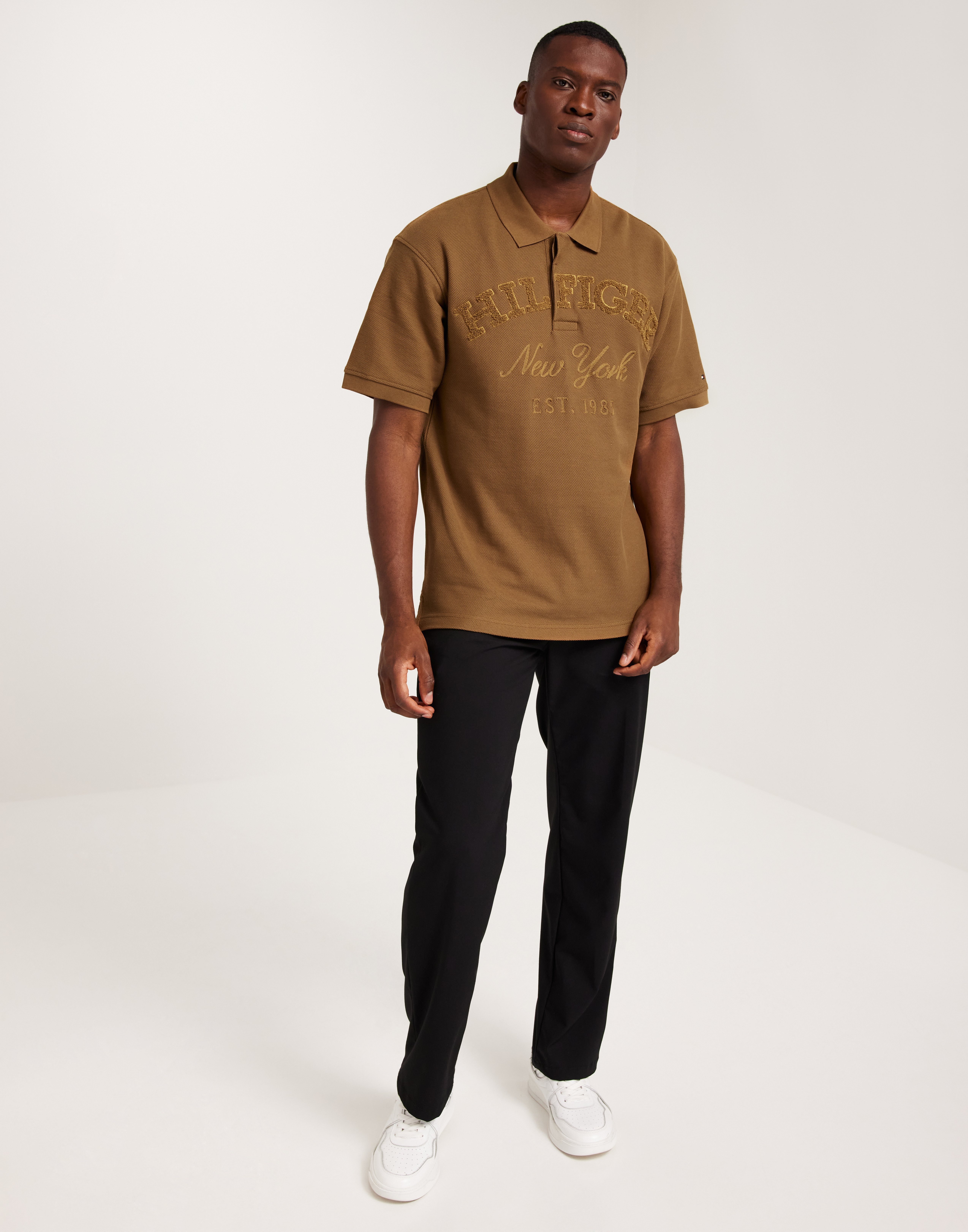 半額 50％OFFの通販 Buy Tommy Khaki Desert - POLO FIT ARCHIVE MONOTYPE Hilfiger その他