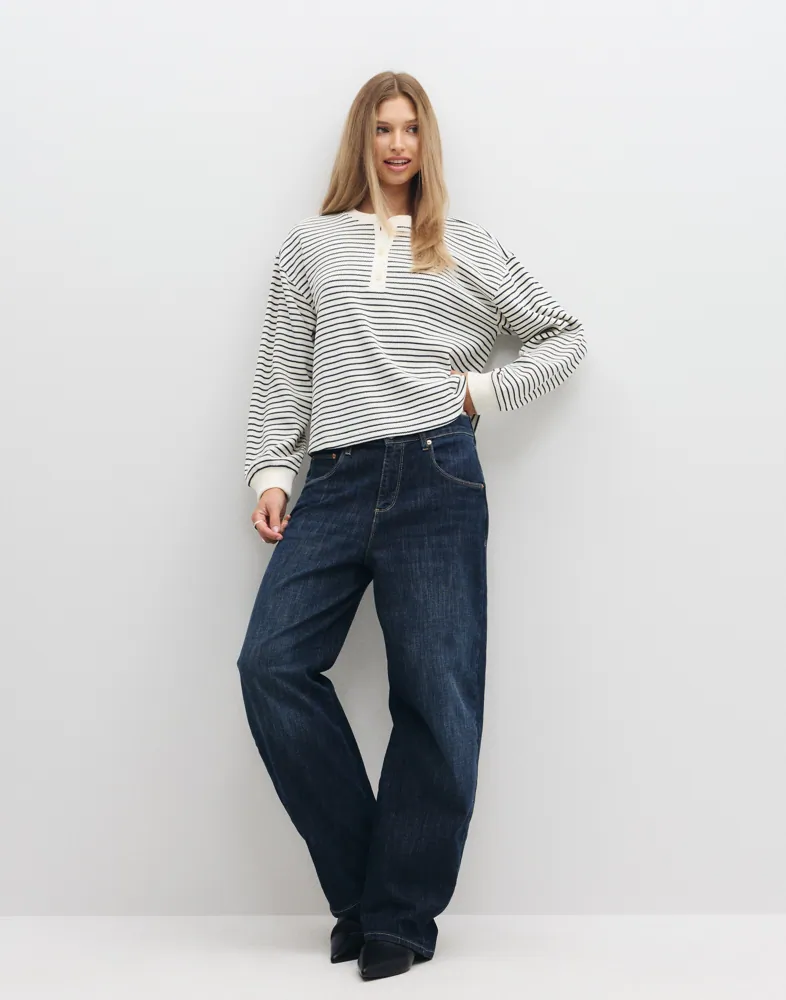 LEVIS ® Dry Goods Relaxed Ls Henley t-shirts dam – bild 3