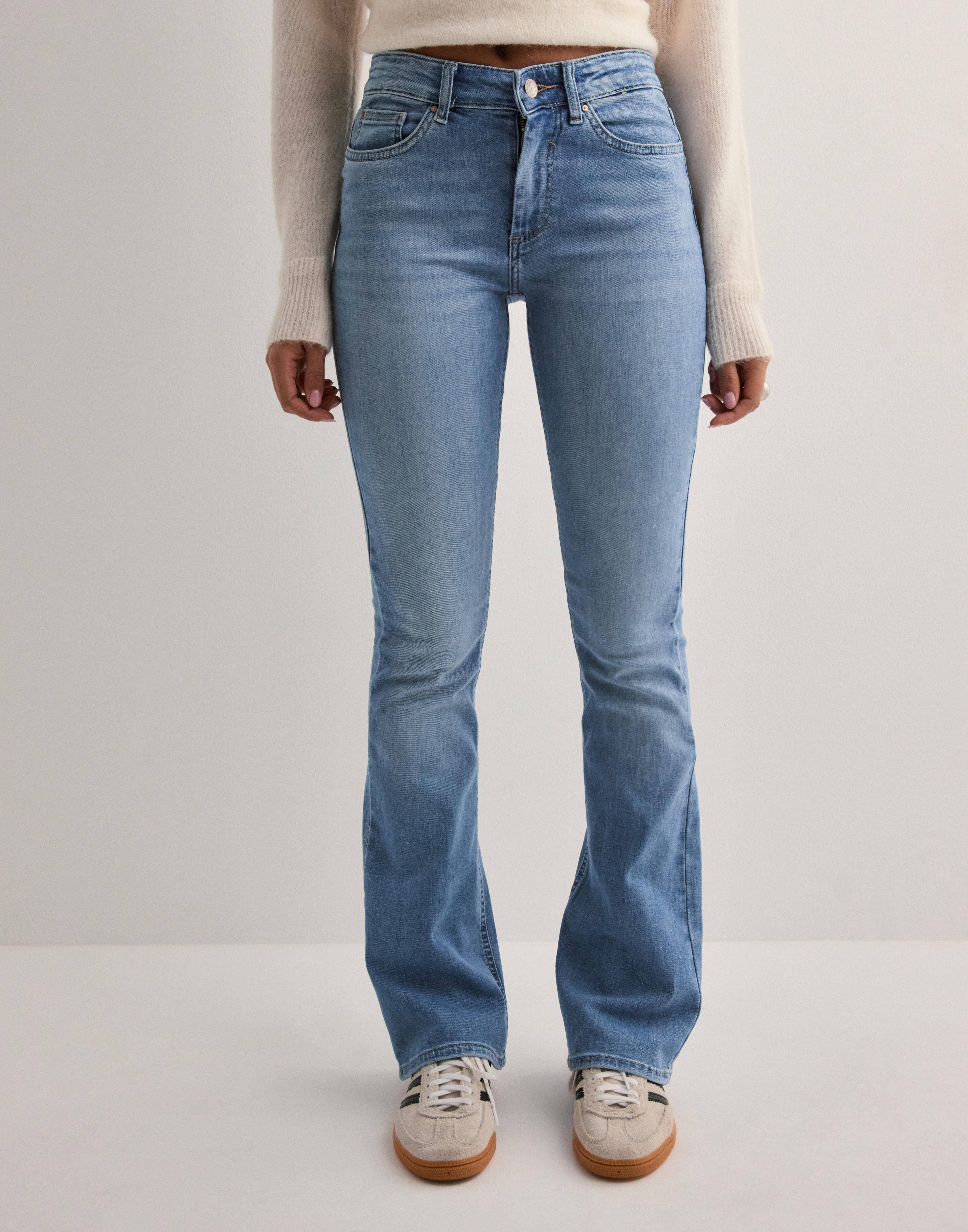 Buy Only ONLBLUSH MID FLARED DNM TAI467 NOOS Light Blue Denim