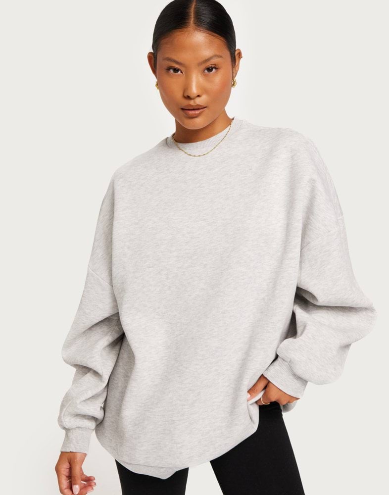 Köp Nelly My Favorite Oversize Sweat - Grey Melange | Nelly.com