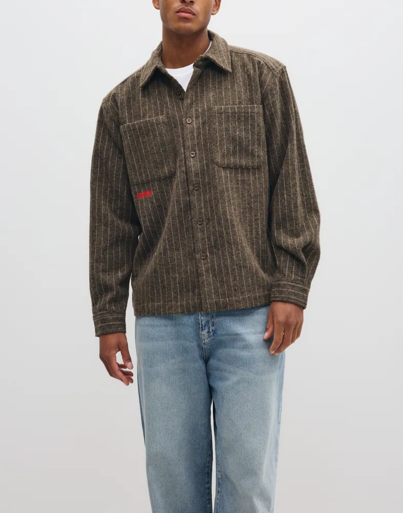 Woodbird Wbbuzo Herringbone Shirt Overshirts skjortor & blusar – bild 2