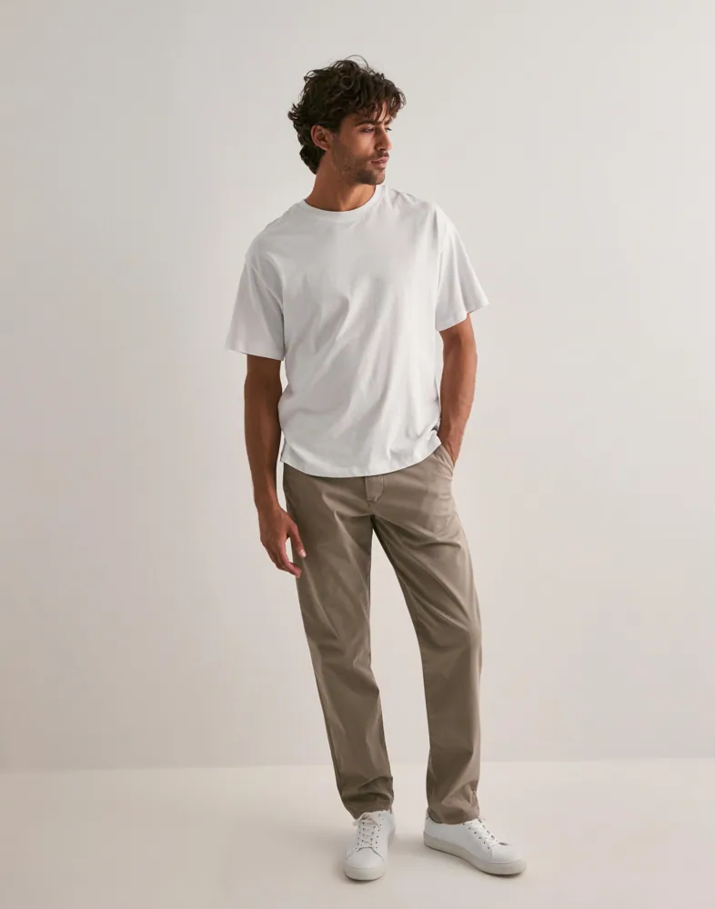SELETED HOMME Heren SLHSTRAIGHT-New Miles 196 Flex Pants W N Chino, Dark Shadow, 32/34, dark shadow, 32W / 34L