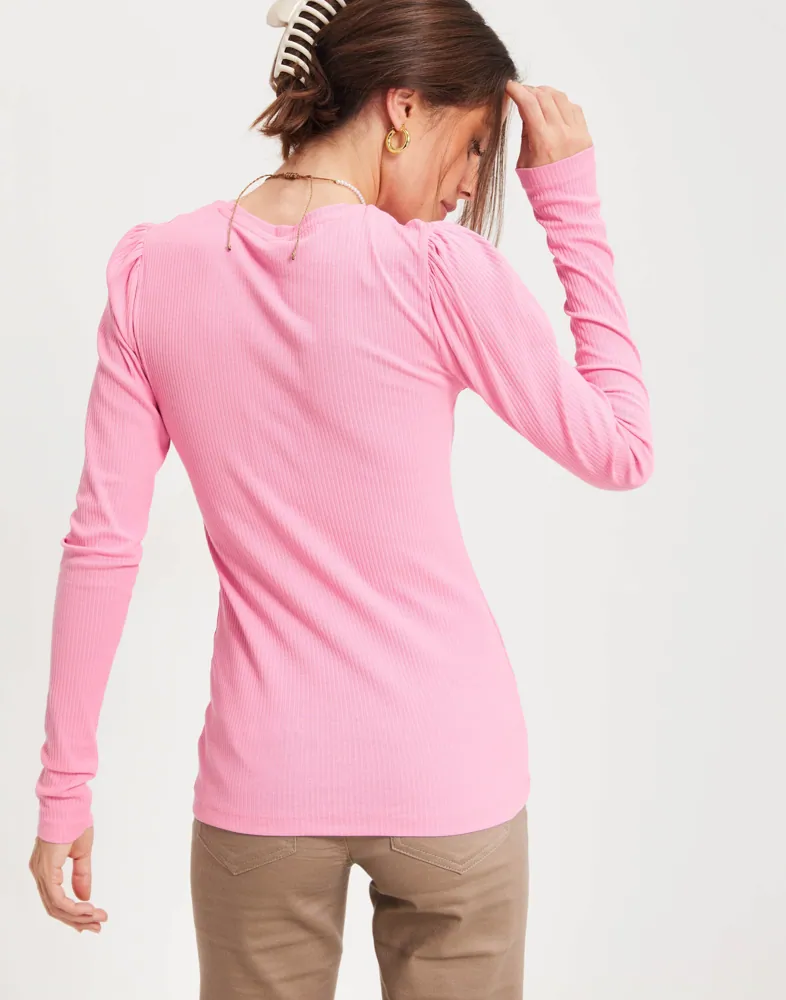 T-shirt Donna Pieces - Pcruka Ss Puff Top Noos Bc - Giallo – MrJam Store