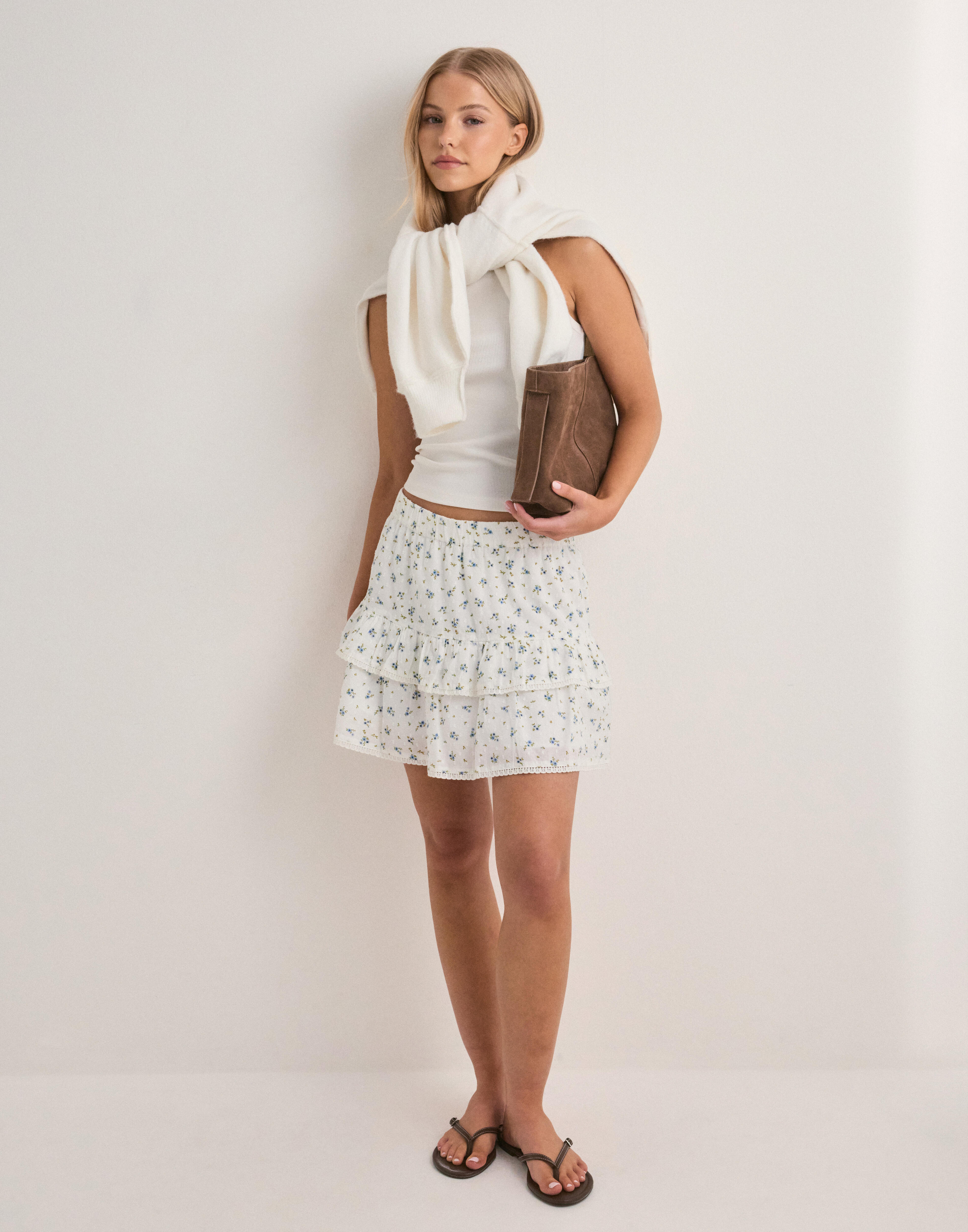 Buy Vero Moda VMTRINE NW SHORT SKIRT WVN NOOS - Snow White | Nelly.com