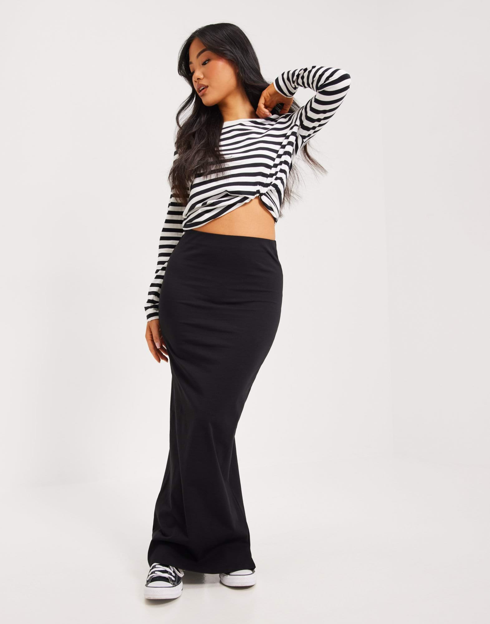 Low Waist Maxi Skirt