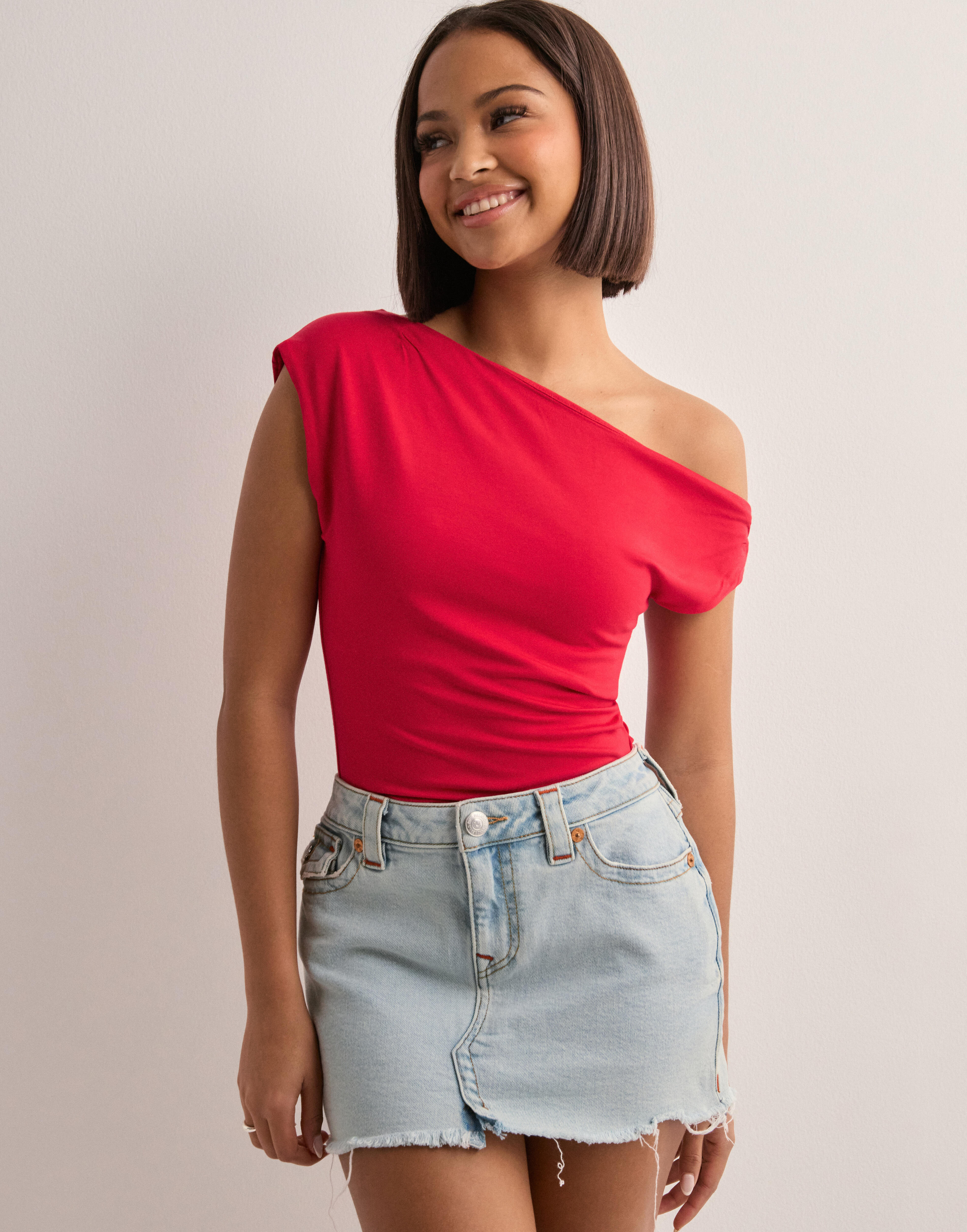 Buy Only ONLLOLA REG MINI SKIRT DNM PIM OY - Light Blue