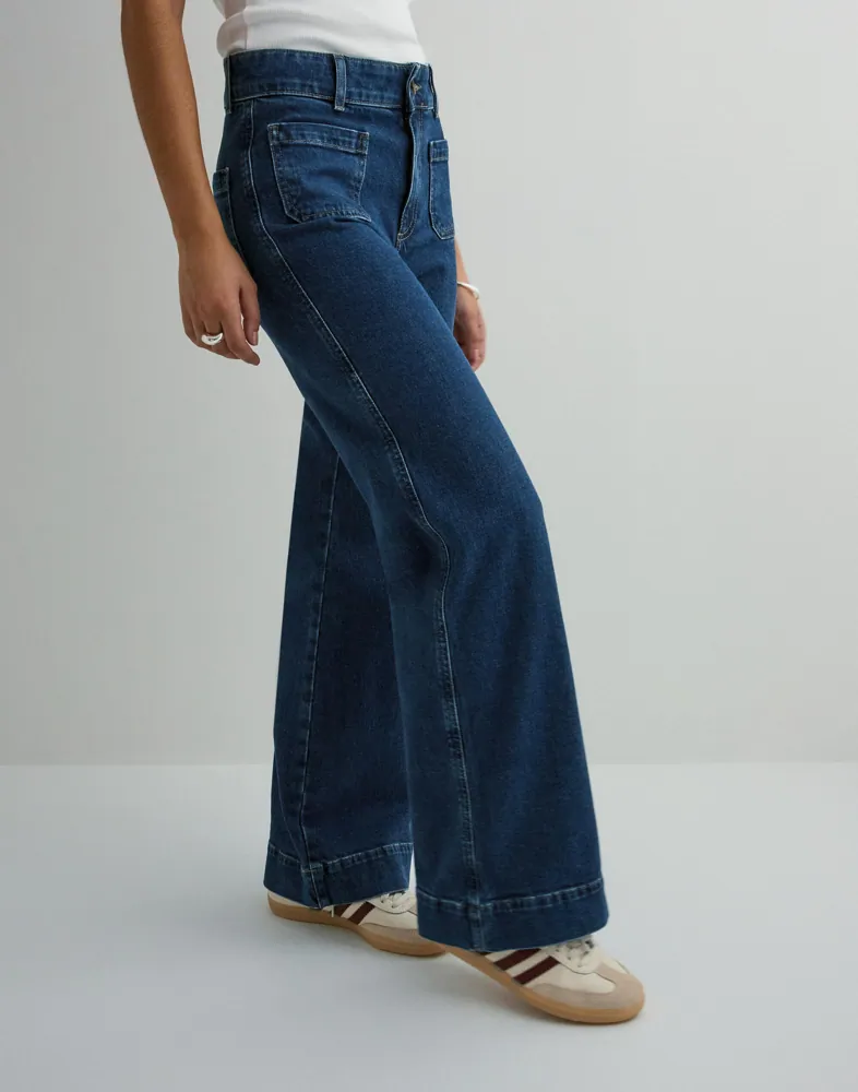 Onljuicy Hw Wide Leg Rea141 DNM Noos, blauw (light blue denim), 31W x 34L