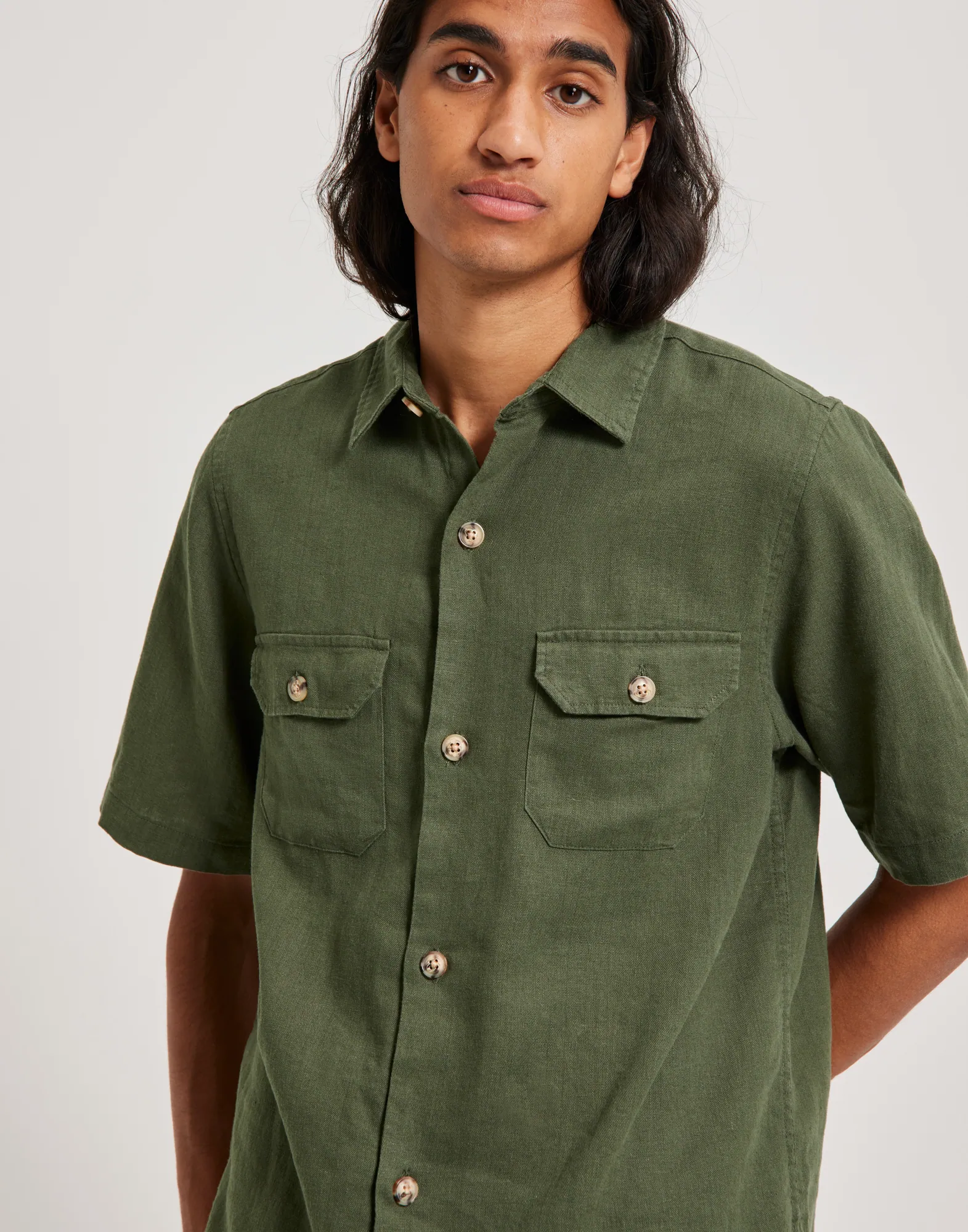 DP RAVA LINEN SS SHIRT