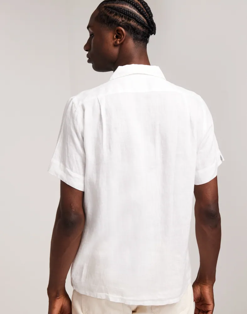 100% LINEN SHORT SLEEVE-SPORT SHIRT