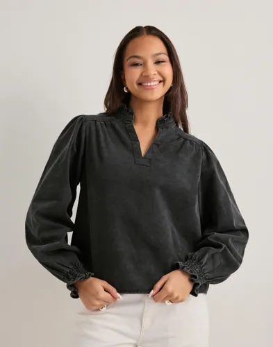 Neo Noir - Sort - Emmeline Denim Blouse