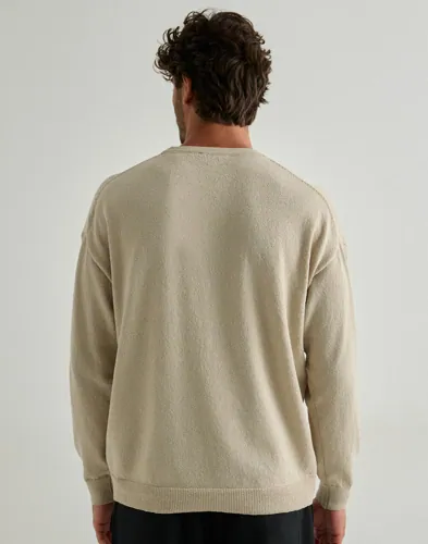 ONLY & SONS Onsjob Rlx Ls Boucle Crew Knit Stickade tröjor herr – bild 3