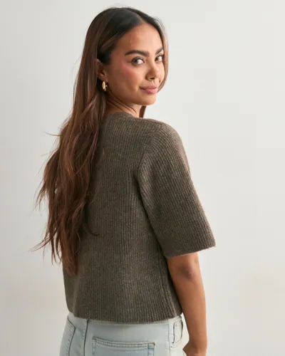 Pcsilly Ss O-Neck Knit Cardigan Noo 2