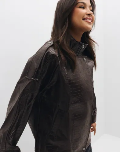 VERO MODA Vmcallie Ls Pu Bomber Jacket Exp bomberjackor dam – bild 3