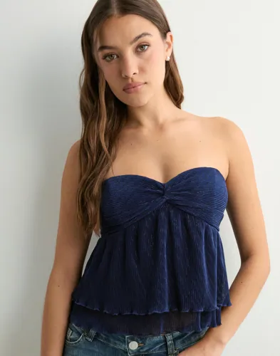 Nelly Pleated Glitter Top toppar dam – bild 3