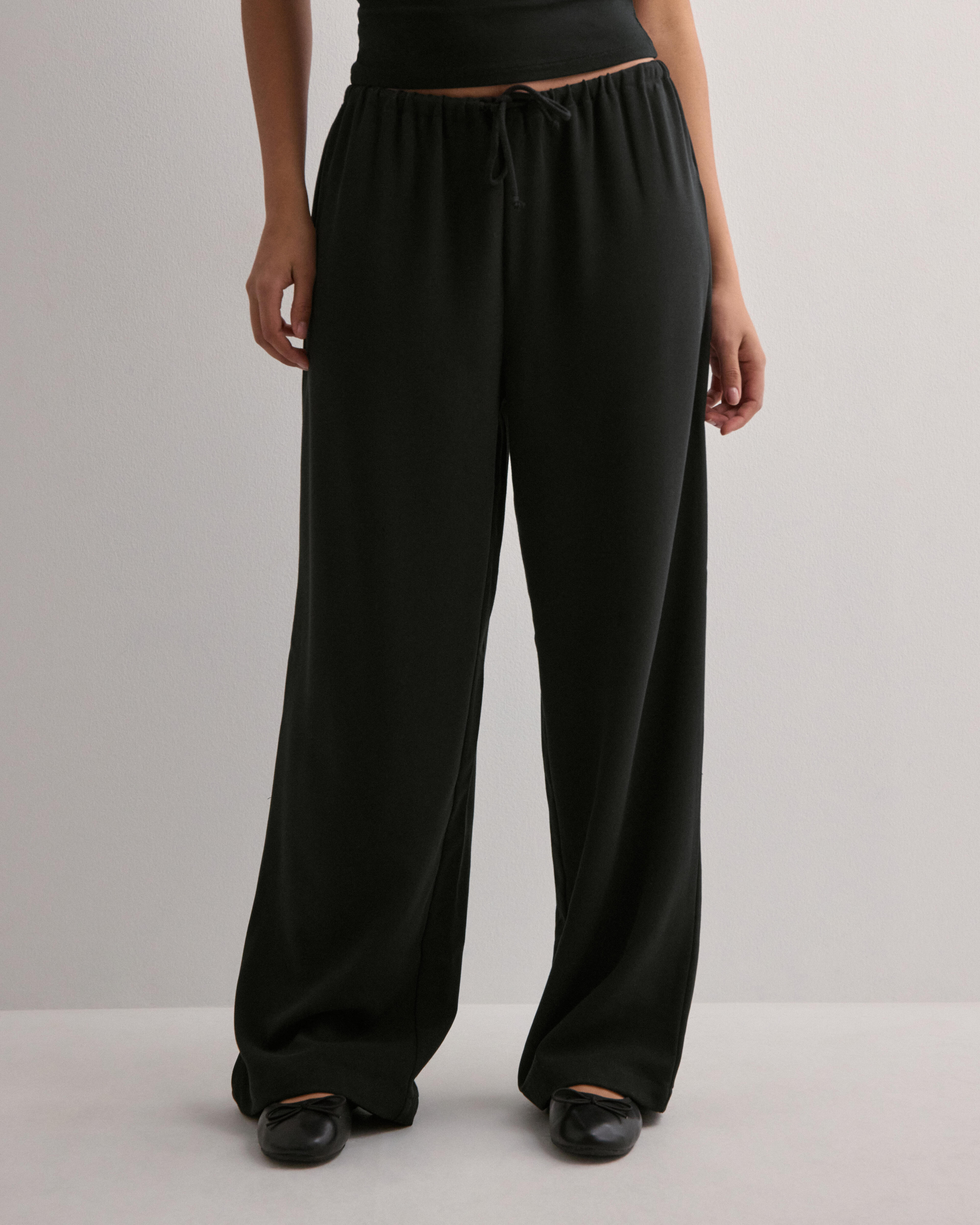 Onlgala Life Hw Belt Wide Pant Black