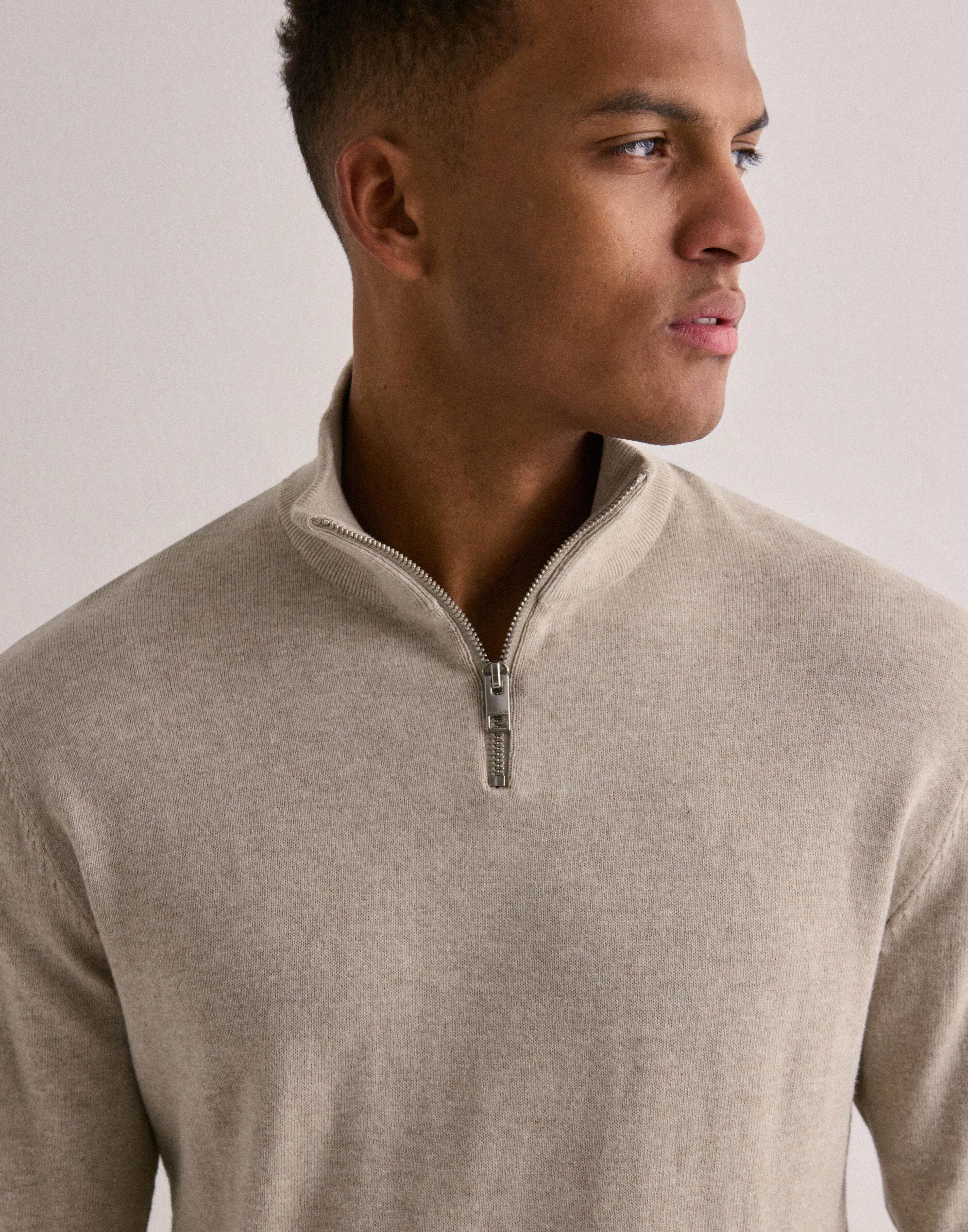 Jack & Jones Jjeemil Knit Half Zip Noos Half zip Beige