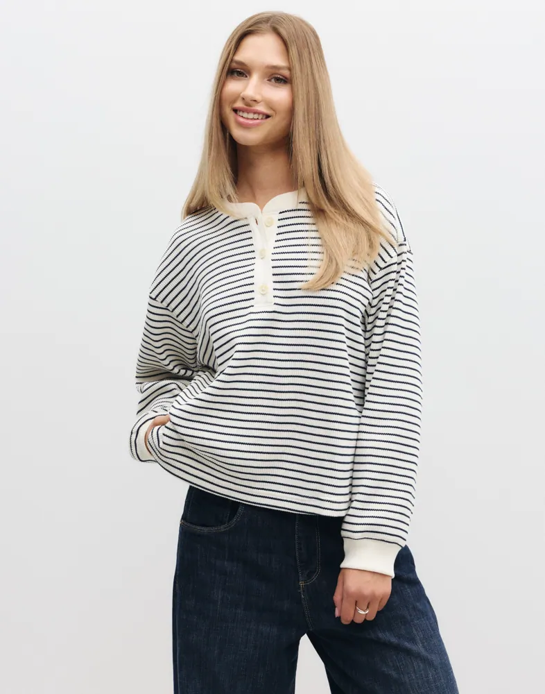 Dry Goods Relaxed Ls Henley