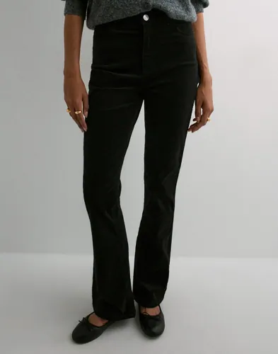 Pieces - Sort - Pcjoya Hw Flared Corduroy Denim Jea