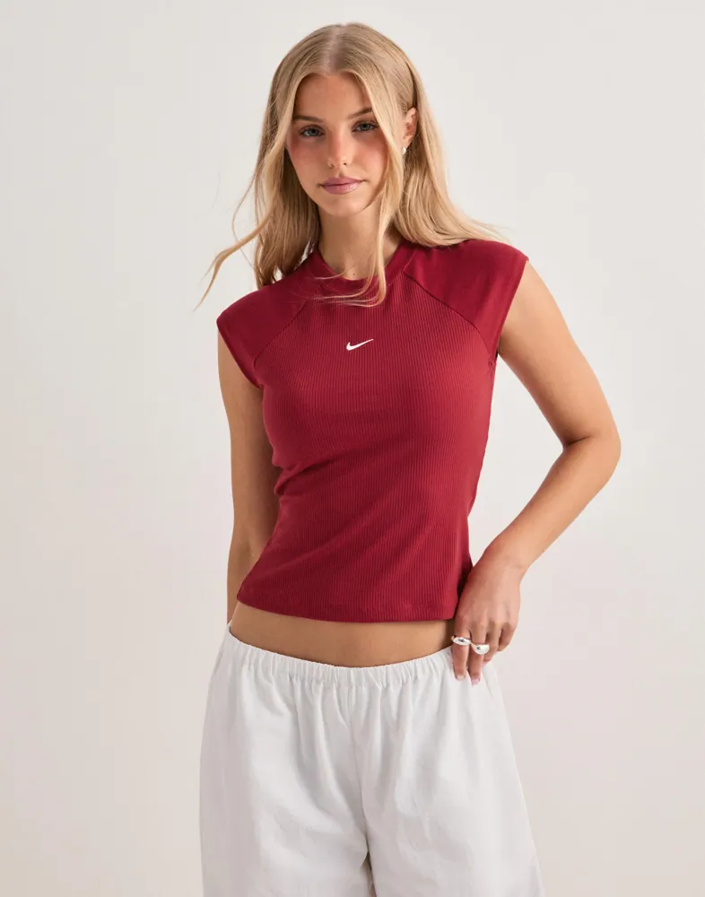 W Nsw Chill Knit Rib Ss Top