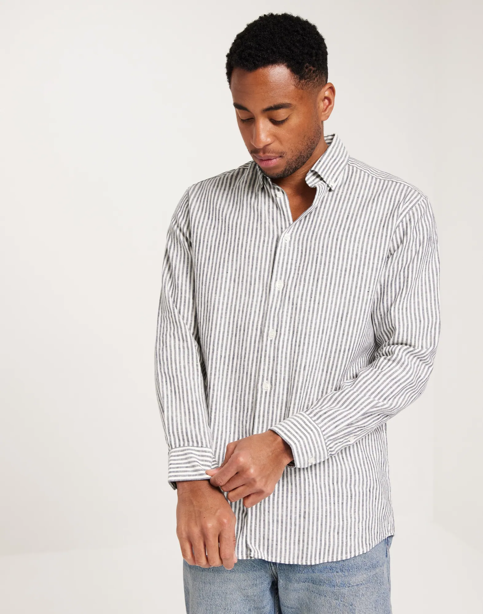 SLHREGPURE-LINEN SHIRT LS BUTTON DO