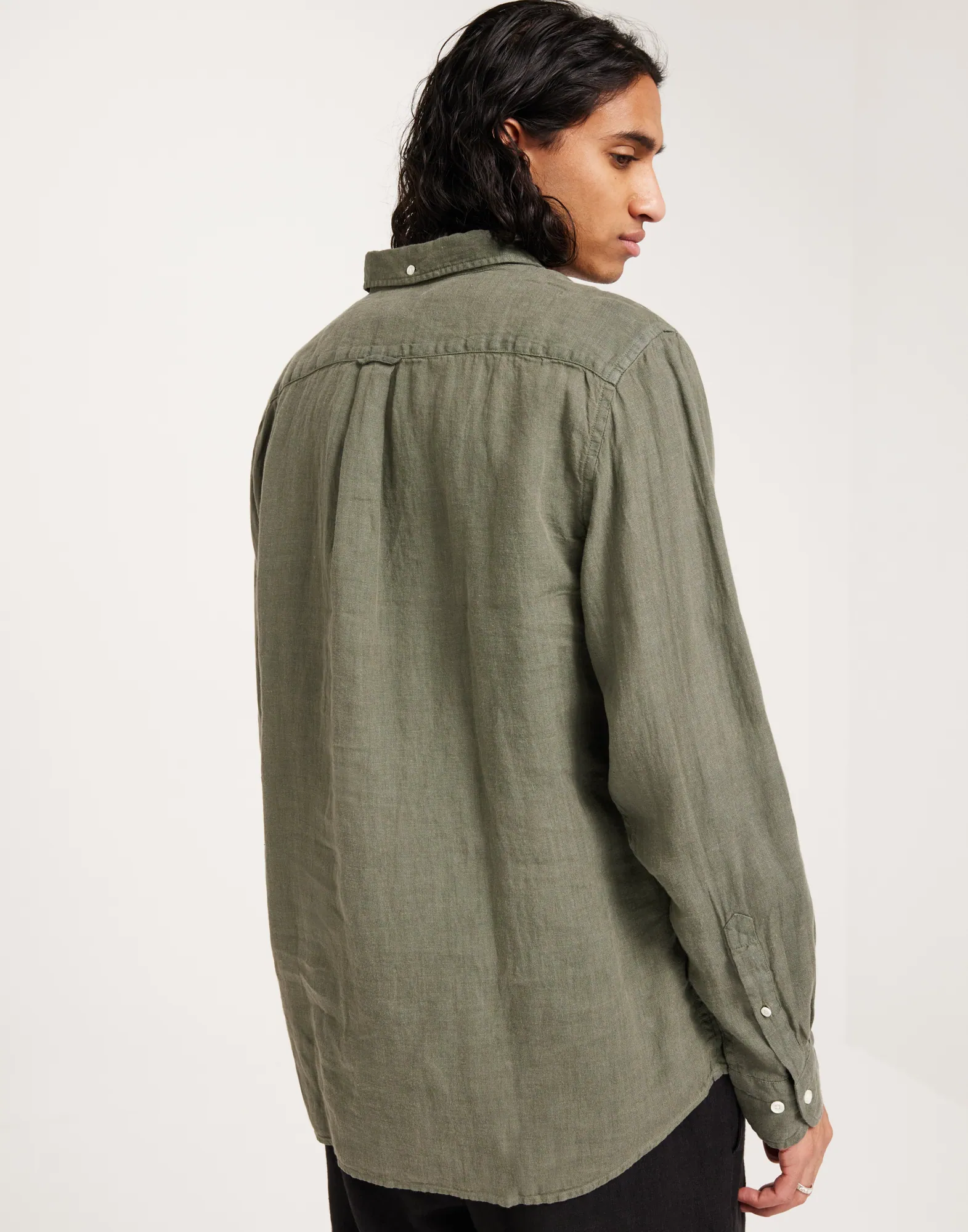 REG UT GMNT DYED LINEN SHIRT