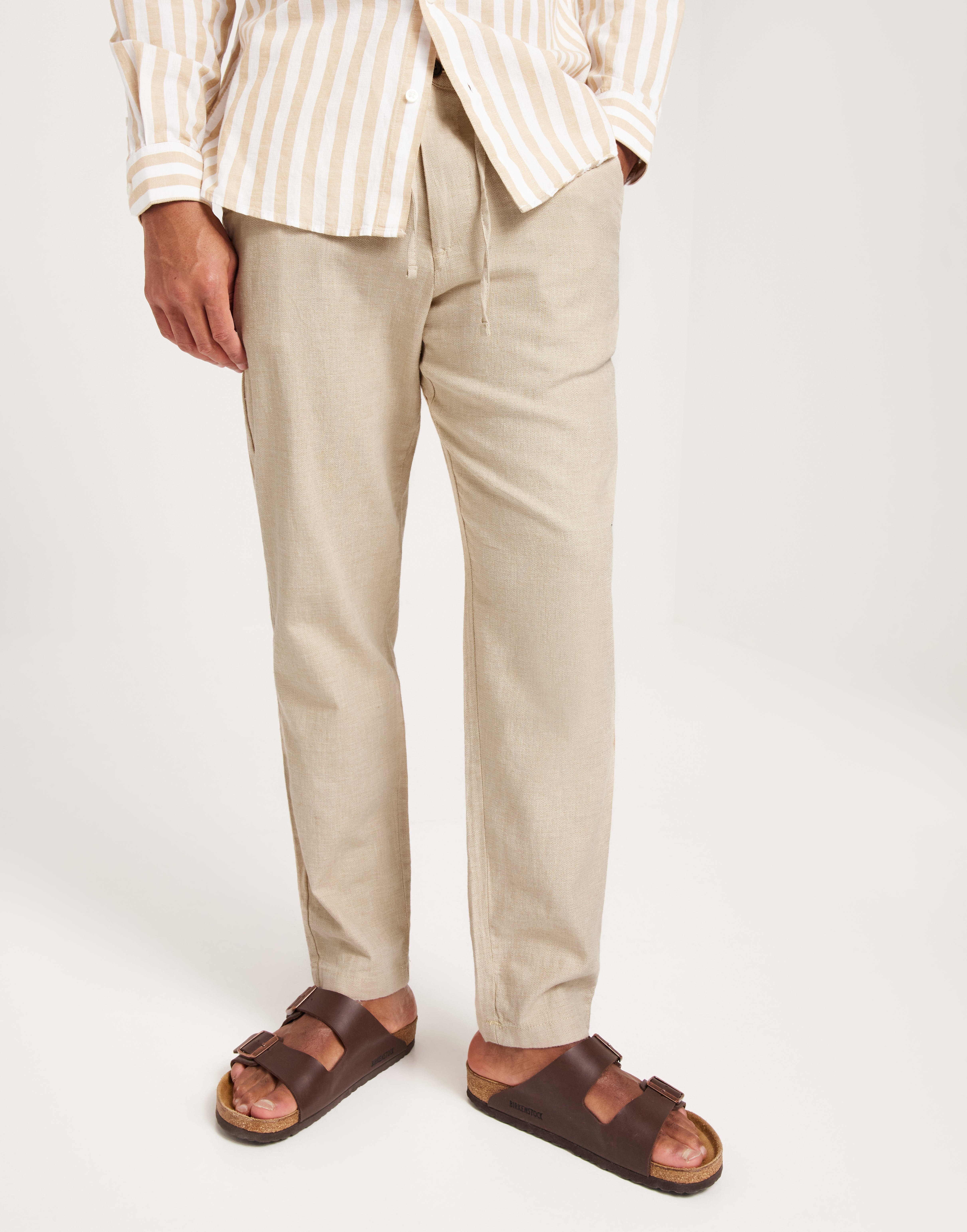 Selected Brody Linen Pants Cloud Dancer